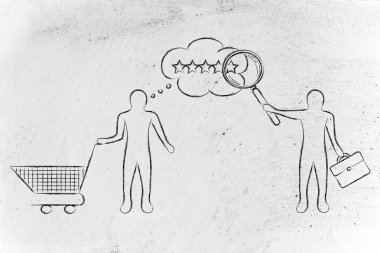 işadamı okuma müşterinin zihin