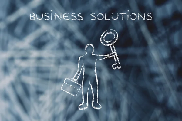 Concept de solutions d'entreprise — Photo