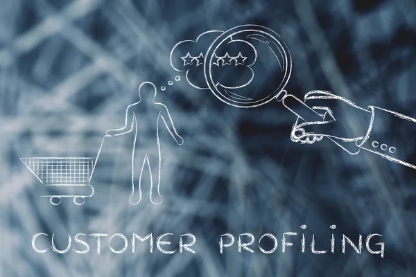 Concept of customer profiling — Stock Photo, Image