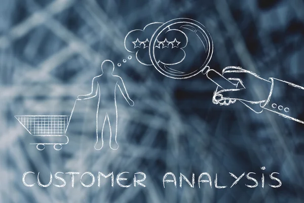 Concepto de análisis de clientes —  Fotos de Stock