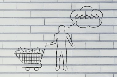 onun beklentileri resimde hakkında düşünme müşteri