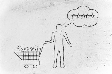 onun beklentileri resimde hakkında düşünme müşteri