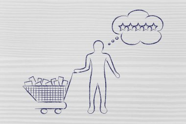 onun beklentileri resimde hakkında düşünme müşteri