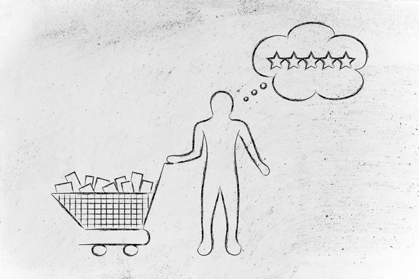 onun beklentileri resimde hakkında düşünme müşteri