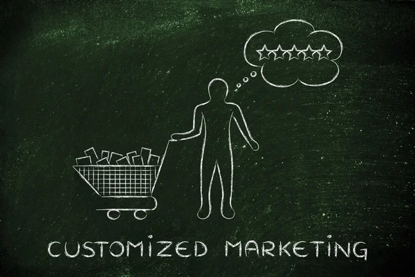 Concepto de marketing personalizado — Foto de Stock