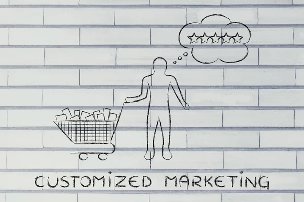 Concept of customized marketing — Stock Photo, Image