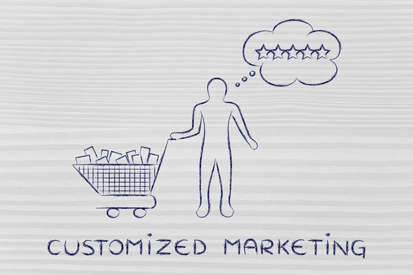 Concepto de marketing personalizado — Foto de Stock