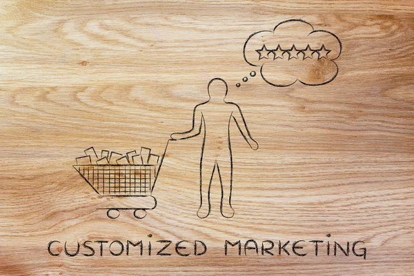 Concepto de marketing personalizado — Foto de Stock