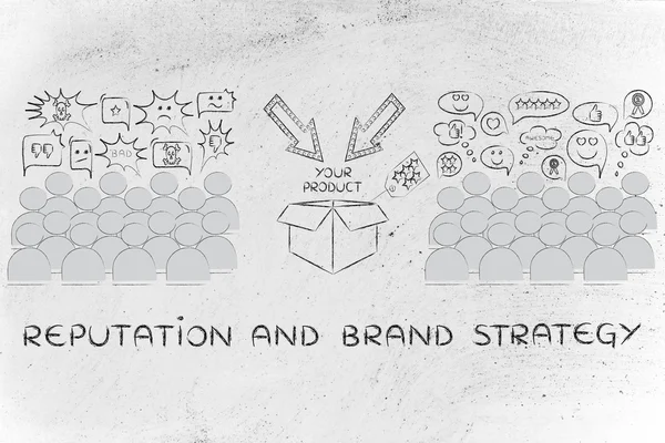 Concept of Reputation & brand strategy — Stock Photo, Image