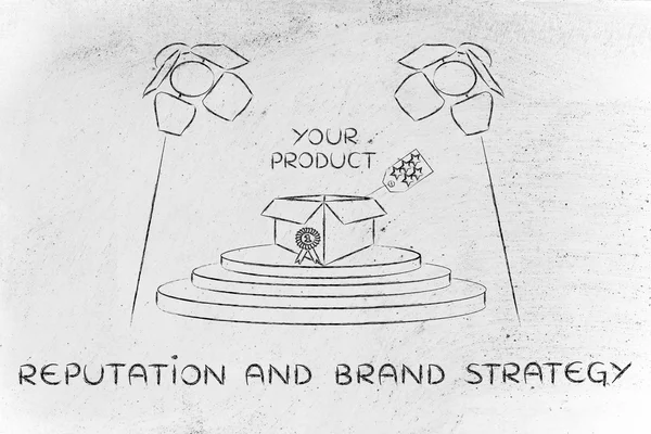 Concept of Reputation & brand Strategy — Stock Photo, Image