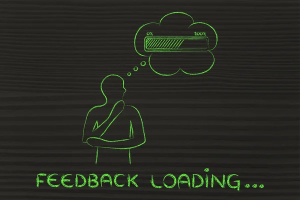 Concept de chargement de feedback — Photo