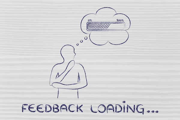 Concept de chargement de feedback — Photo