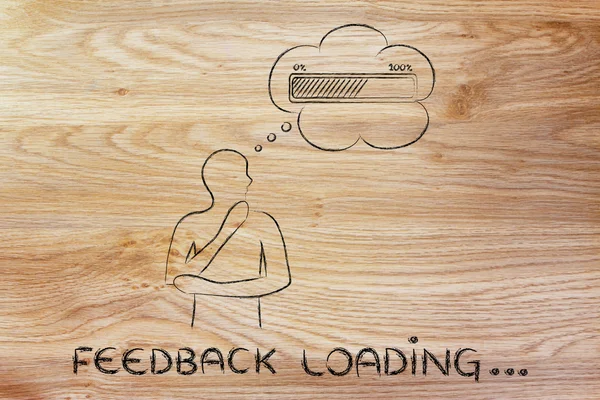 Concept van Feedback laden — Stockfoto