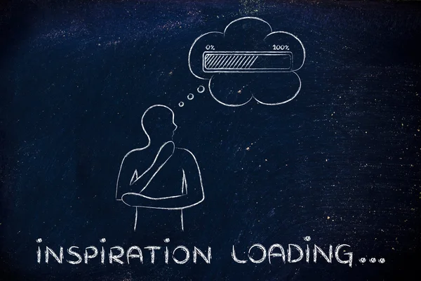 Concept of Inspiration loading — Stock Photo, Image