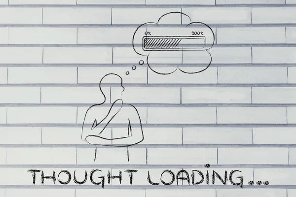 Concept of Thought loading — Stock Photo, Image