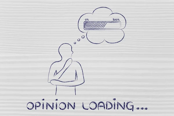 Concept of Opinion loading — Stock Photo, Image