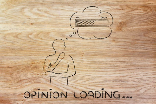 Concept of Opinion loading — Stock Photo, Image