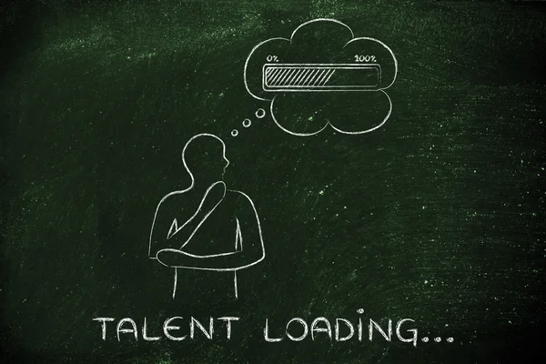 Concept of Talent loading — Stock Photo, Image