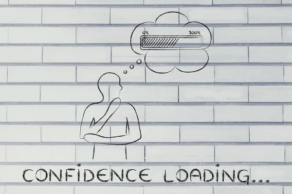 Concept of Confidence loading — Stock Photo, Image