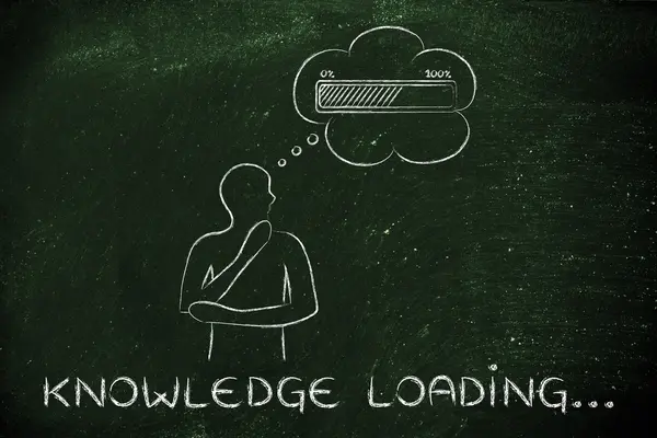 Concept of Knowledge loading — Stock Photo, Image