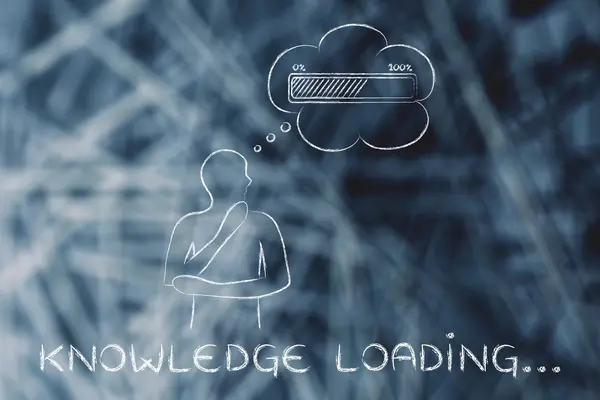 Concept of Knowledge loading — Stock Photo, Image