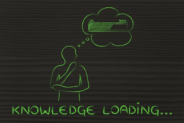 Concept of Knowledge loading — Stock Photo, Image
