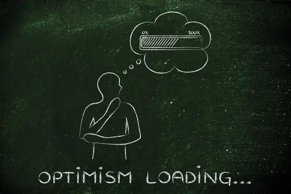 Concept of Optimism loading — Stock Photo, Image