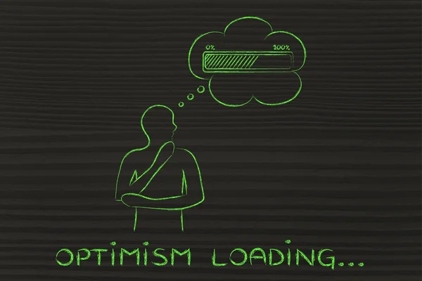 Concept of Optimism loading — Stock Photo, Image