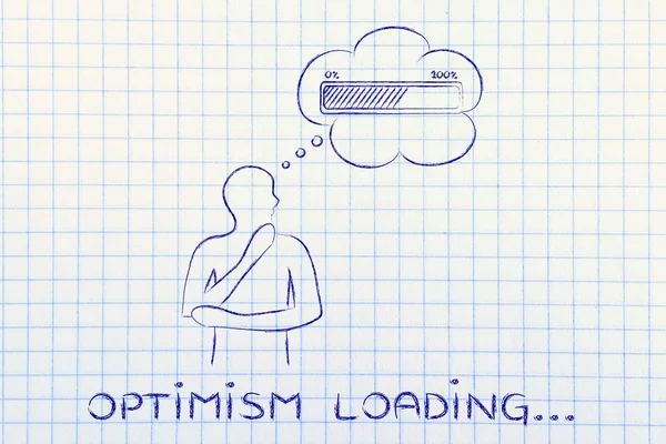 Concept of Optimism loading — Stock Photo, Image