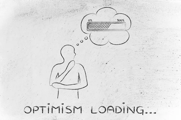 Concept of Optimism loading — Stock Photo, Image