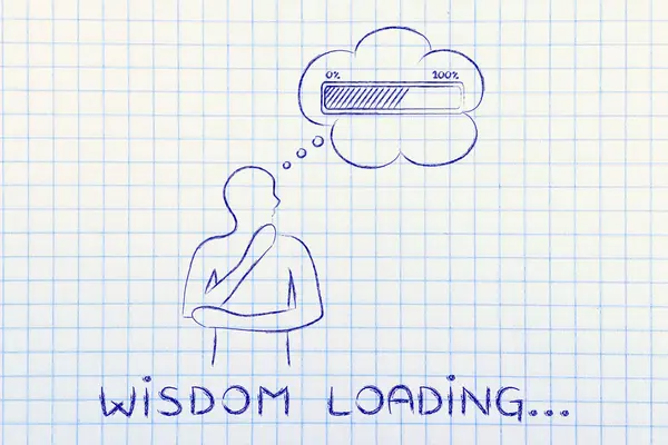 Concept of Wisdom loading — Stock Photo, Image