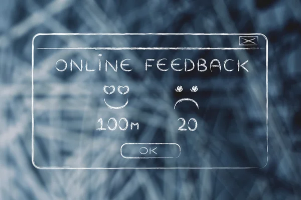 Concept of online reputation and user feedback — Stock Photo, Image
