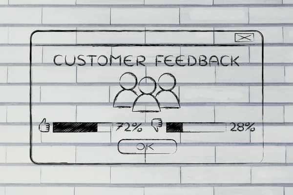 Concept van feedback van klanten — Stockfoto