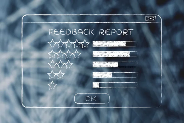 Concept of feedback report — Stock Photo, Image