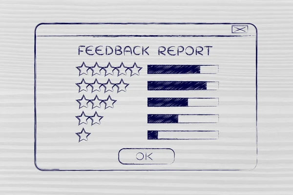 Concept of feedback report — Stock Photo, Image