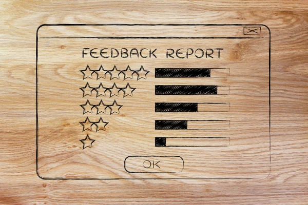 Concept of feedback report — Stock Photo, Image