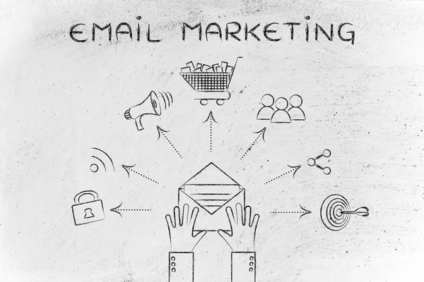 Concepto de email marketing —  Fotos de Stock