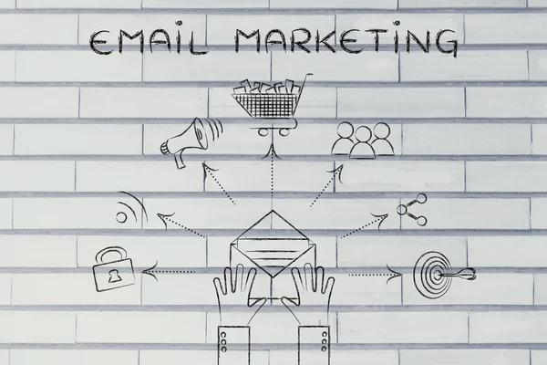 Concepto de email marketing —  Fotos de Stock