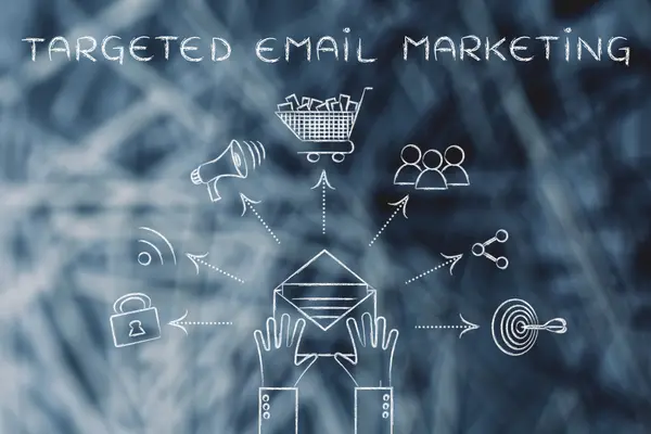 Concepto de email marketing dirigido — Foto de Stock