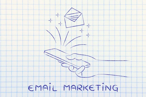 Concepto de email marketing — Foto de Stock