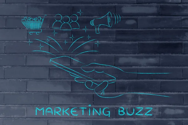 Pojem marketing buzz — Stock fotografie