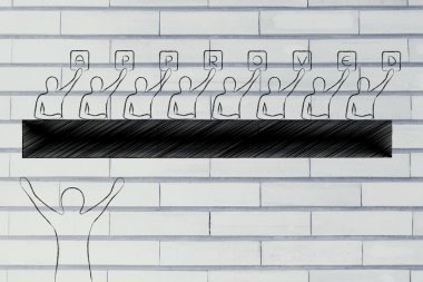 Yargıçlar onaylandı söyleyerek işaretleri