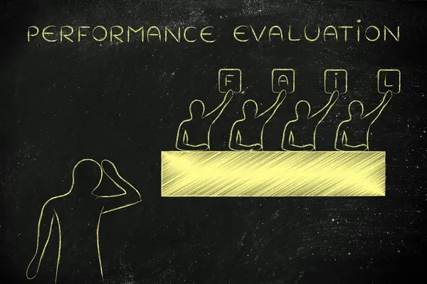 Begreppet utvärdering av prestanda — Stockfoto