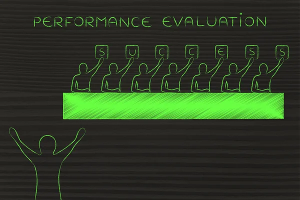 Concept van performance-evaluatie — Stockfoto