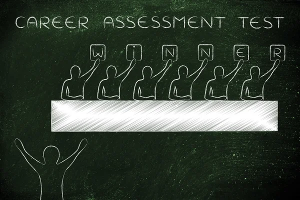 Concepto de prueba de evaluación de carrera — Foto de Stock