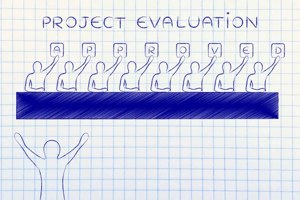 Concept of Project Evaluation — Stock Photo, Image