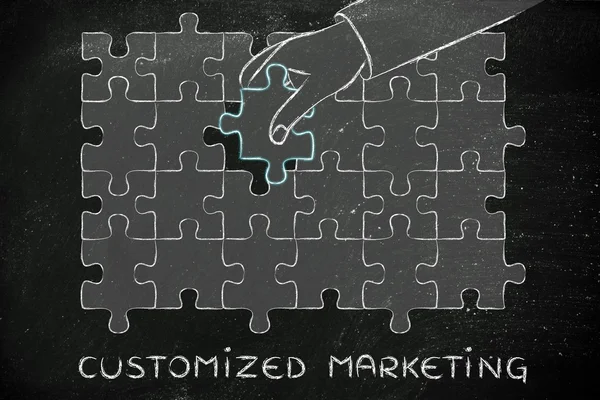 Concepto de marketing personalizado — Foto de Stock