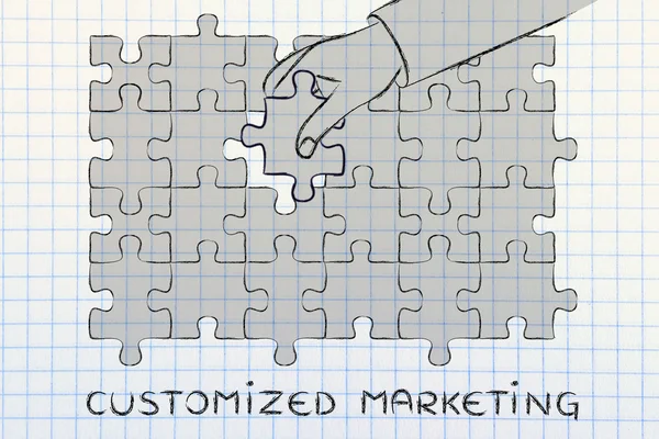 Concepto de marketing personalizado — Foto de Stock