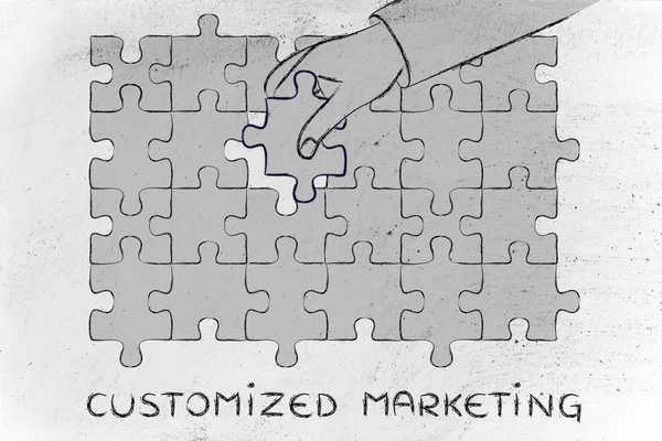 Concepto de marketing personalizado — Foto de Stock