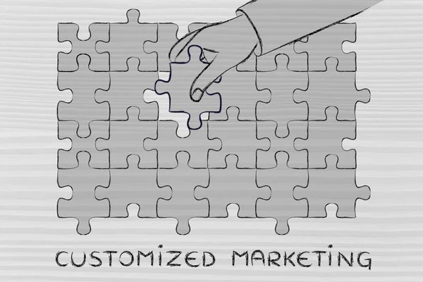 Concepto de marketing personalizado — Foto de Stock